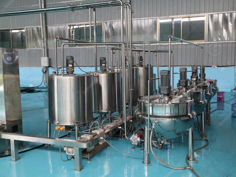 Hygienic gummy production equipment (stainless steel) for pharmaceutical-grade gummies