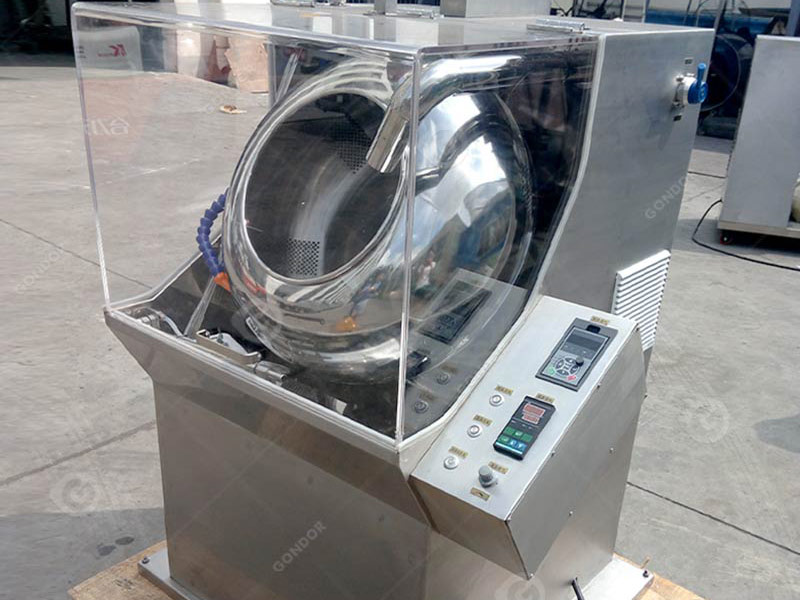 Stainless steel candy panning machine meeting FDA food safety standards