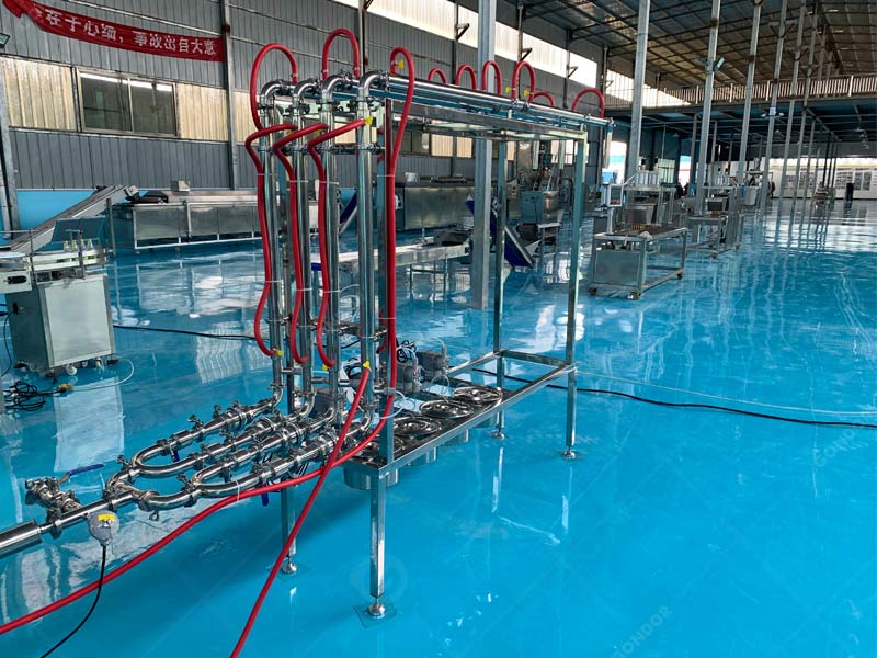 Continuous aerator with adjustable speed (10-60 rpm) for different food materials