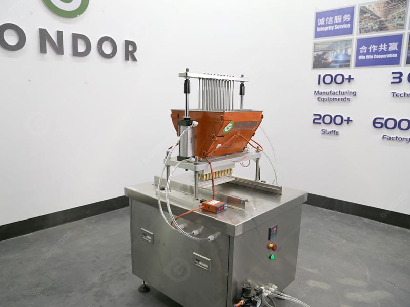 Compact semi automatic gummy machine for limited workshop space (small confectioneries)