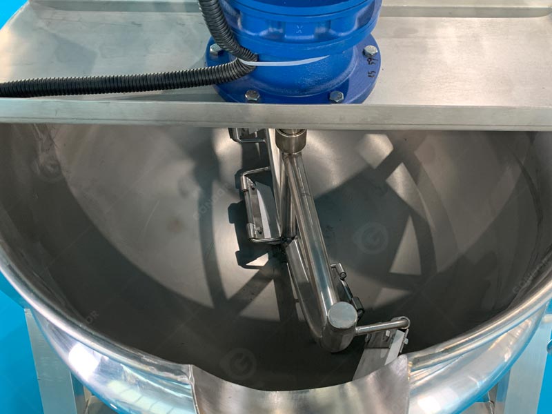 Stainless steel 304 industrial steam jacketed kettle (food-grade, durable)
