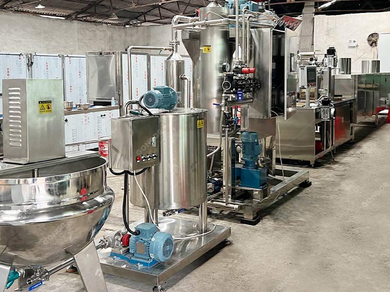 Full-automatic candy manufacturing machine for large confectionery factories