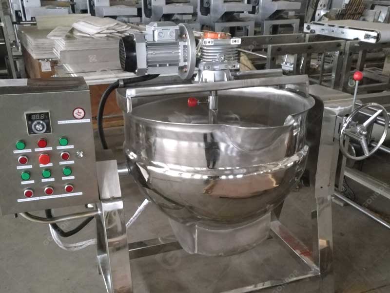 Compact small scale candy production line for limited workshop space