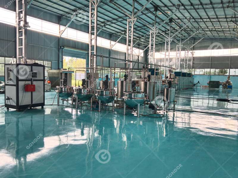 jelly candy making machine with cooling system